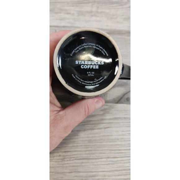Starbucks Coffee Cup Mug Black With Starbucks Logo 8 oz 2008 - Picture 6 of 6